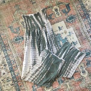 Kiwi & Punch Strapless Tie Dye Jumpsuit